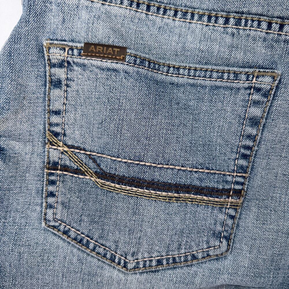 Ariat M5 Men's Blue Wash Straight Leg Denim Jeans Western Workwear Size 33x30 - Picture 11 of 16